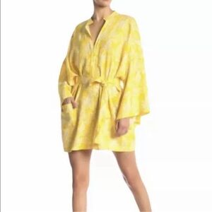 Free People Sunny Yellow Only Rober Romper Sea Shell Motif EC SZXS